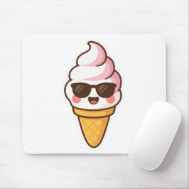 クールかわいいアイスクリーム マウスパッド