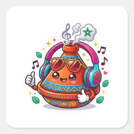 クールかわいいモロッコのタジン鍋 スクエアシール