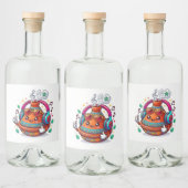 クールかわいいモロッコのタジン鍋 リキュールボトルラベル (ボトル)