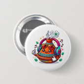 クールかわいいモロッコのタジン鍋 缶バッジ (正面&裏面)