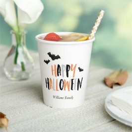 クールこうもりハローウィンパーティ紙カップ 紙コップ