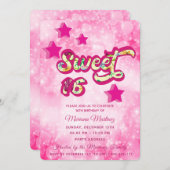 クールすごいモダンタイポグラフィ 招待状 (正面/裏面)