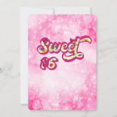 クールすごいモダンタイポグラフィ 招待状 (裏面)