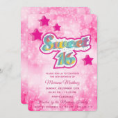 クールすごいモダンタイポグラフィ 招待状 (正面/裏面)