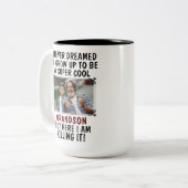 クールすごい孫が殺すカスタム写真2 ツートーンマグカップ (正面左)