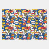 クールすごい英単語アートタイル模様 ラッピングペーパーシート (正面2)