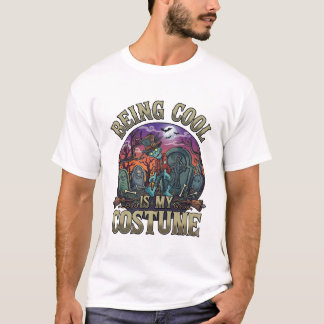 クールであることがコスチュームなハロウィーンゾンビ墓地_1 Tシャツ