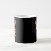クールでおもしろいムースの帽子、口ひげ、アニマルラバー コーヒーマグカップ (中央)