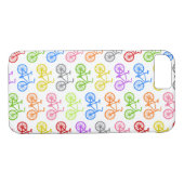 クールでかわいい自転車パターンカラフルで継ぎ目が無いバイク Case-Mate iPhoneケース (裏面(横))