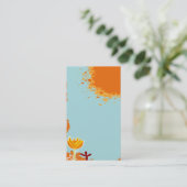 クールでかわいく多彩な名刺のテンプレート 名刺 (スタンド正面)