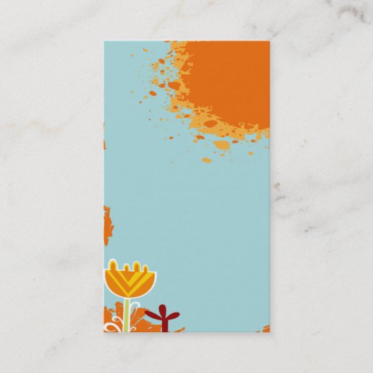 クールでかわいく多彩な名刺のテンプレート 名刺 (正面)