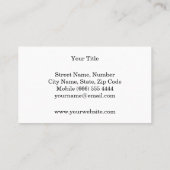 クールではっきりしたなDJのヘッドホーンの黒い音楽 名刺 (裏面)