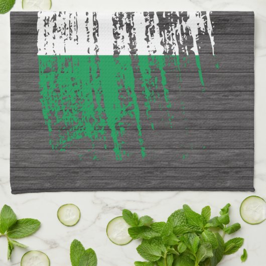 クールでイタリアンな旗のデザイン キッチンタオル (折り畳み)