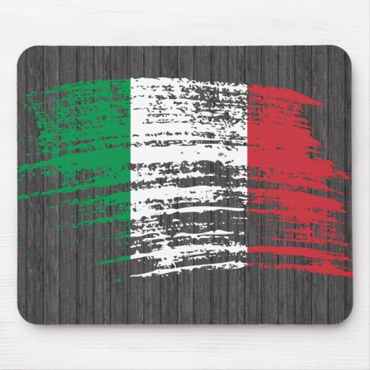 クールでイタリアンな旗のデザイン マウスパッド (正面)