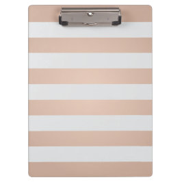 クールでエレガントでガーリーなバラの薄い灰色のストライプの クリップボード
