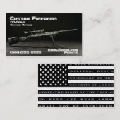クールでカスタムなライフルの名刺 名刺 (正面/裏面)