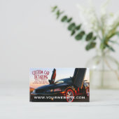 クールでカスタムな車の詳述 名刺 (スタンド正面)