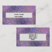 クールでカラフルでフェイクなグリッターのきらめく背景 名刺 (正面/裏面)