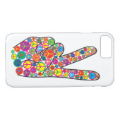 クールでカラフルで素晴しいピースサイン Case-Mate iPhoneケース (裏面(横))