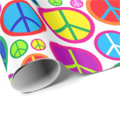 クールでカラフルで素晴しいピースマーク ラッピングペーパー (ロールコーナー)