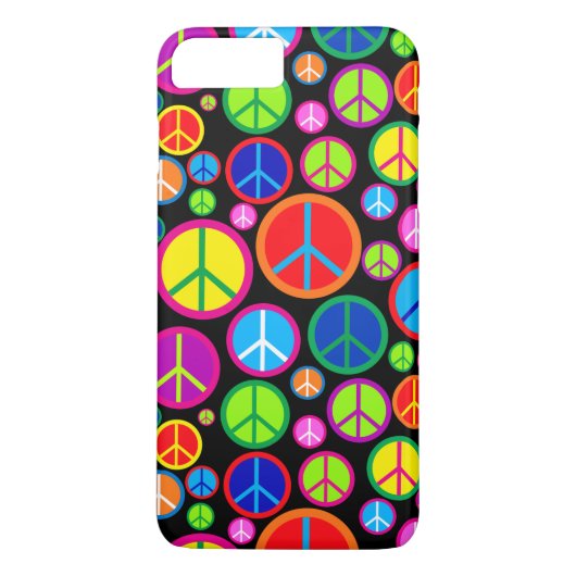 クールでカラフルで素晴しいピースマーク Case-Mate iPhoneケース (裏面)