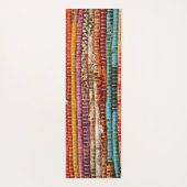 クールでカラフルなカーペットのBohoのラッグラグパターンフィットネス ヨガマット (裏面)