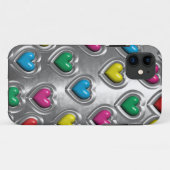 クールでカラフルな金属のハートのiPhone 5の箱 Case-Mate iPhoneケース (裏面(横))
