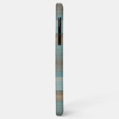 クールでクラシカルなアーティスティックな革調ストライプ柄 Case-Mate iPhoneケース (裏面/左)