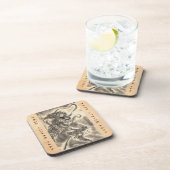 クールでクラシックなヴィンテージの日本の鬼インク入れ墨 コースター (右側)