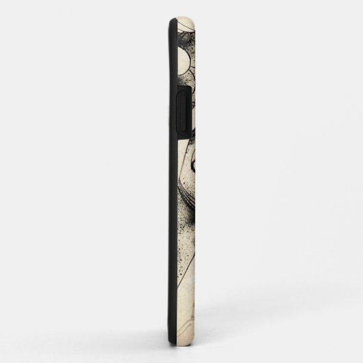 クールでクラシックなヴィンテージの日本の鬼インク入れ墨 Case-Mate iPhoneケース (裏面/右)