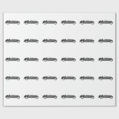 クールでクラシックな車 ラッピングペーパー (フラット)