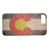 クールでグランジなコロラド州の旗のiPhone 7の場合 Case-Mate iPhoneケース (裏面(横))