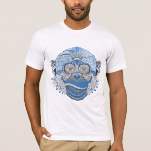 クールでサイケデリックな猿 Tシャツ