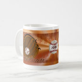 クールでパーソナライズなコーチのマグ、野球のコーチのギフト コーヒーマグカップ (正面左)