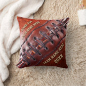 クールでパーソナライズなフットボールのコーチのギフトのアイディア クッション (ブランケット)