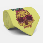クールでファンキーなギークのパイナップルパンクのカスタムな色 ネクタイ (ロール)