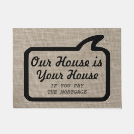 クールでモダンでおもしろいな陽気に失礼 ドアマット