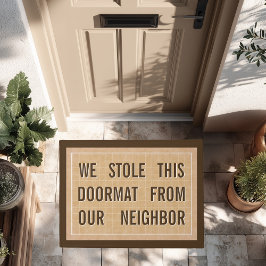 クールでモダンでシックで粋な陽気におもしろい ドアマット