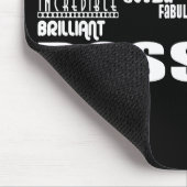 クールでモダンなおもしろいのボス: 最も素晴らしいボス マウスパッド (コーナー)