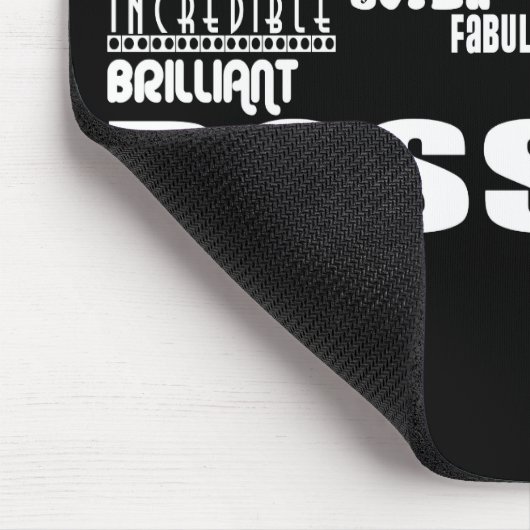 クールでモダンなおもしろいのボス: 最も素晴らしいボス マウスパッド (コーナー)