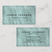 クールでモダンなインテリア・デザイナーの名刺 名刺 (正面/裏面)