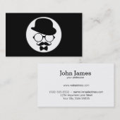 クールでモダンなヒップスターの名刺のデザイン 名刺 (正面/裏面)