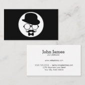 クールでモダンなヒップスターの名刺のデザイン 名刺 (正面/裏面)