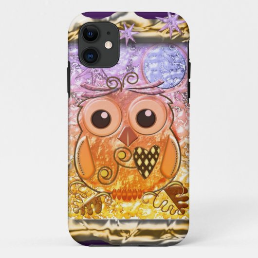 クールでモダンなフクロウのデザイン Case-Mate iPhoneケース (裏面)