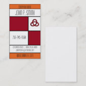 クールでモダンなプロフェッショナルによって囲まれる名刺 名刺 (正面/裏面)