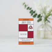 クールでモダンなプロフェッショナルによって囲まれる名刺 名刺 (スタンド正面)