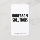 クールでモダンな縦の倍は味方しました 名刺 (正面)