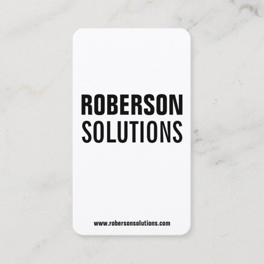 クールでモダンな縦の倍は味方しました 名刺 (正面)