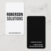 クールでモダンな縦の倍は味方しました 名刺 (正面/裏面)