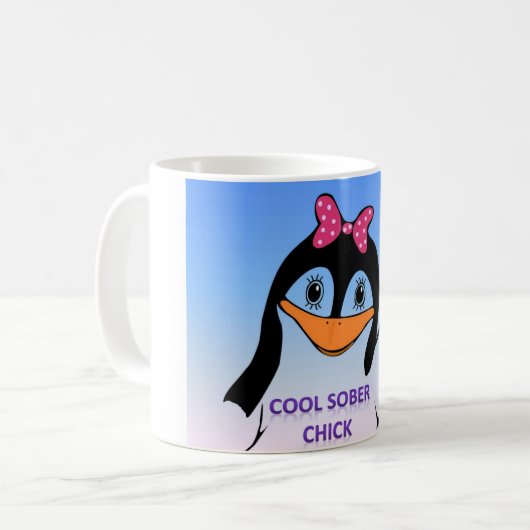 クールで冷静なひよこのコーヒー・マグ コーヒーマグカップ (正面左)